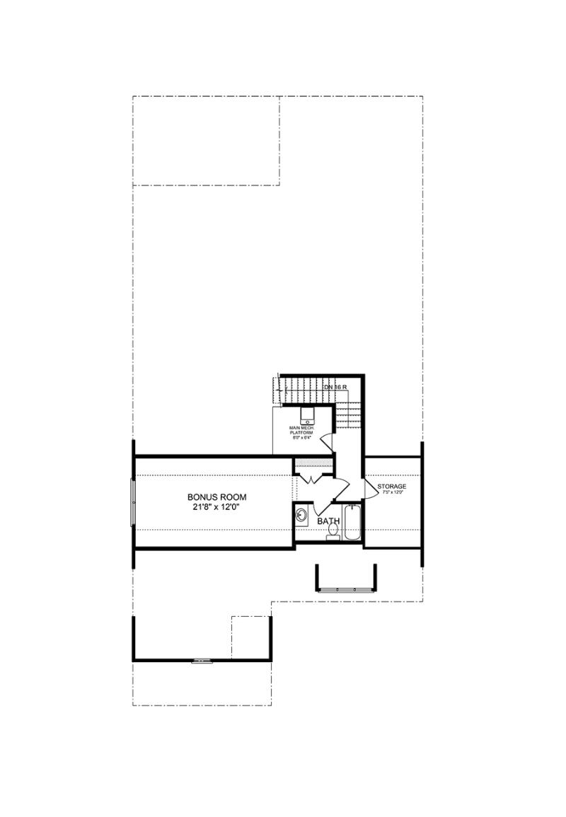 Second floorplan of the available Gibson RP with Bonus homeplan at Marlowe in Woodstock.